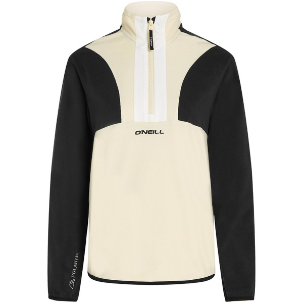 2025 O'Neill FWC'Cruz Triple Polartec Half Zip Para Mulher Fleece 1350080 - Black Out Colour Block